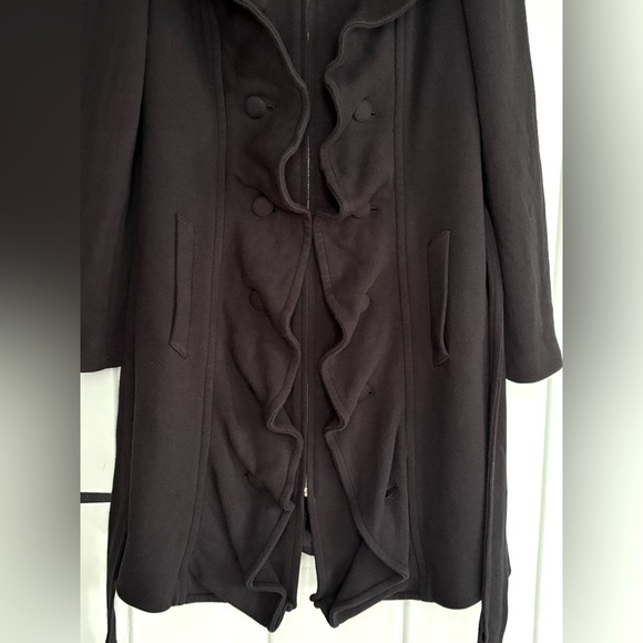 INC Brand Black Double-Breasted Women's Coat size Large - Picture 3 of 10